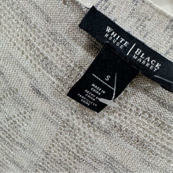 White house black market embellished knit poncho sweater ❤️ - Picture 7 of 7